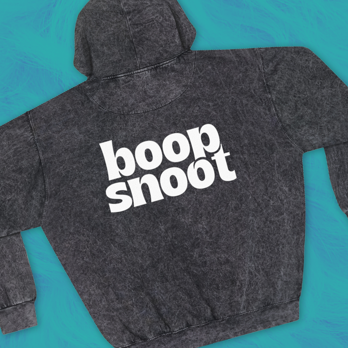 Boopsnoot Back Logo Mineral Wash Hoodie